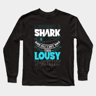 I survived a shark bite Long Sleeve T-Shirt